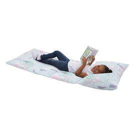 Everything Kids Pink, Light Blue & Lavender Unicorn Deluxe Easy Fold Nap Mat, Light Blue, Pink, Lavender, Green