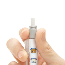 San-X Rilakkuma Monogram Mechanical Pencil PH24901, Pen Size: H5.8 x 0.4 inches (147 x 11 mm)