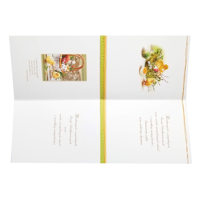 Importer AM Polish Easter Greeting Cards with Glitter (Secular)