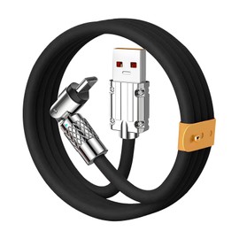 SIKETY USB to USB C Cable 2.4A Fast Charging Cable, Supports Data Transfer, Type C Charging Cable Compatible with Phone 15/Pro/Plus/Max/Sam.Sung (Black, USB to USB-C [4.9FT/1.5M])