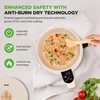 NutriChef 1.6 QT Portable Electric Rice Cooker & Lunch Maker