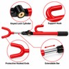 Telescopic Steering Wheel Lock for Vehicle Security – Twin-Bar ABS