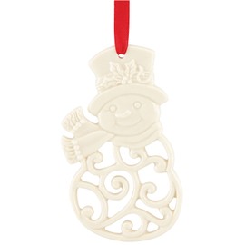 Lenox Pierced Snowman 3-1/2-in Charm Ornament