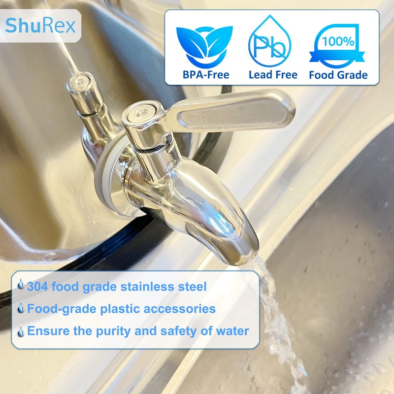 Replacement Stainless Steel Spigot for Berkey Big, Travel, Royal Gravity-fed