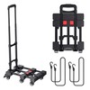 Folding Hand Truck, 500 LB Heavy Duty Luggage Cart, Portable