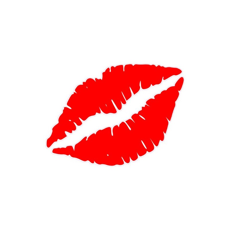 Nostalgia Decals Red Lips Decal 5" in The United States