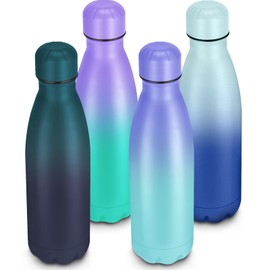 Leraverppy 25oz Cola-Bottle Shaped Stainless Steel Leak-proof Water Bottle,Double Wall Vacuum Insulated Metal Thermos,Travel Mug For Sports Indoors & Outdoors,BPA-Free School Kid Flasks,Mix(4 Pack)