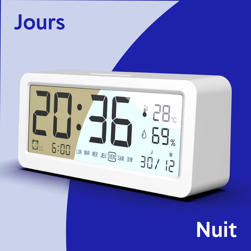 Mobility Lab Evoom EV313900 ORAS Digital Alarm Clock with Large