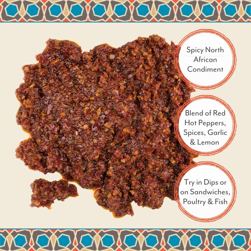 Roland Foods Harissa Red Chili Spread, Specialty Imported Food, 28-Ounce
