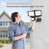 LEPOWER Battery Powered LED Flood Light Outdoor,1500LM Motion Sensor Security