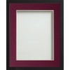 Frame Company Webber Black with Plum Mount, A4 for 9x6