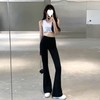 Women's High-Waist Super Slimming Bootcut Yoga Pants - Spring/Summer Black Blend 2XL / Black (Split) 5ea