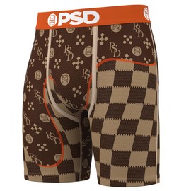 PSD Mens Boxer Briefs - Emblem Lux 3-Pack, 7 Inch Inseam, Moisture-Wicking, Boxer Briefs for Men Pack