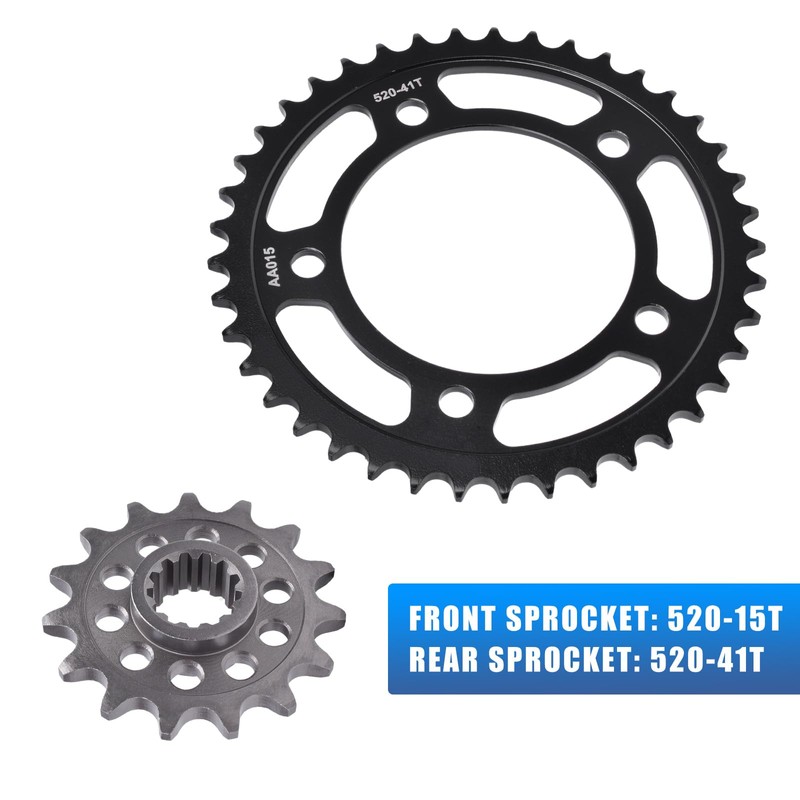 Chain and Sprocket Kit 15T 41T 520-112L for Honda CB500F
