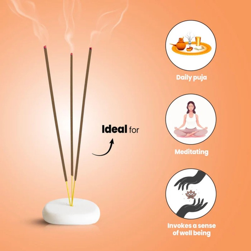 Red Rose Incense Sticks for Love, Positivity, Stress Relief, Yoga,