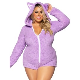 Leg Avenue 86999X-07609 86999x 07609 Cat Costume, Women, Lavender, 3X-4X