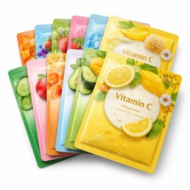 Mascarillas Faciales Coreanas Surtidas – Pack de 10 Piezas Hidratantes con Extractos Naturales – Skincare Coreano K-Beauty para Cuidado del Rostro