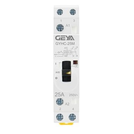 GEYA Modular AC Contactor Manual Household Contactor 50/60Hz DIN Rail Type (2P 25A 2NO 220V Manual)