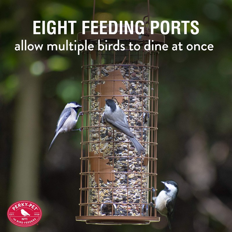 Perky-Pet 114B Squirrel Stumper Bird Feeder, Copper