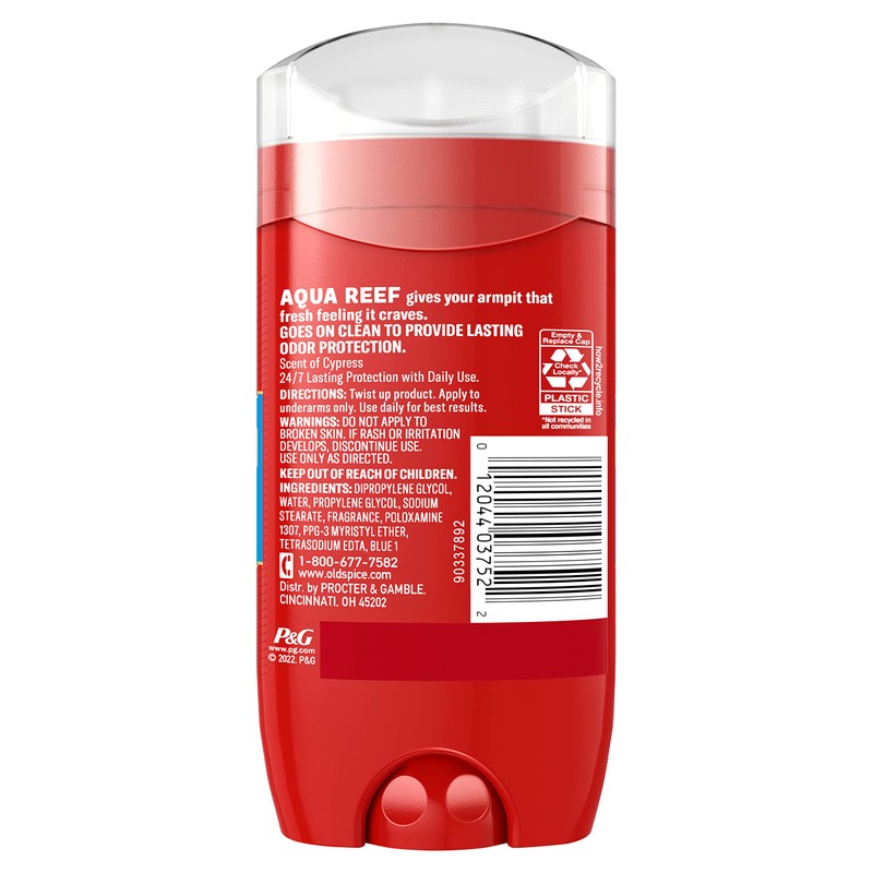 Old Spice Aluminum Free Deodorant for Men, 24/7 Odor Protection,