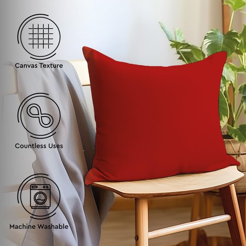 Encasa Homes Cushion Covers 2pc set (40 x 40 cm)