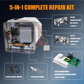5 in 1 RV Water Heater Replacement Parts Spare Kit for Suburban