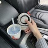 idain Bling Rhinestone Auto Garbage Can Car Trash Can with