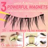 Ahrikiss Magnetic Eyelashes 1 Pair Reusable Magnetic Lashes with Applicator