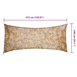 vidaXL Camouflage Net with Storage Bag 312 x 140 cm Sand Colour