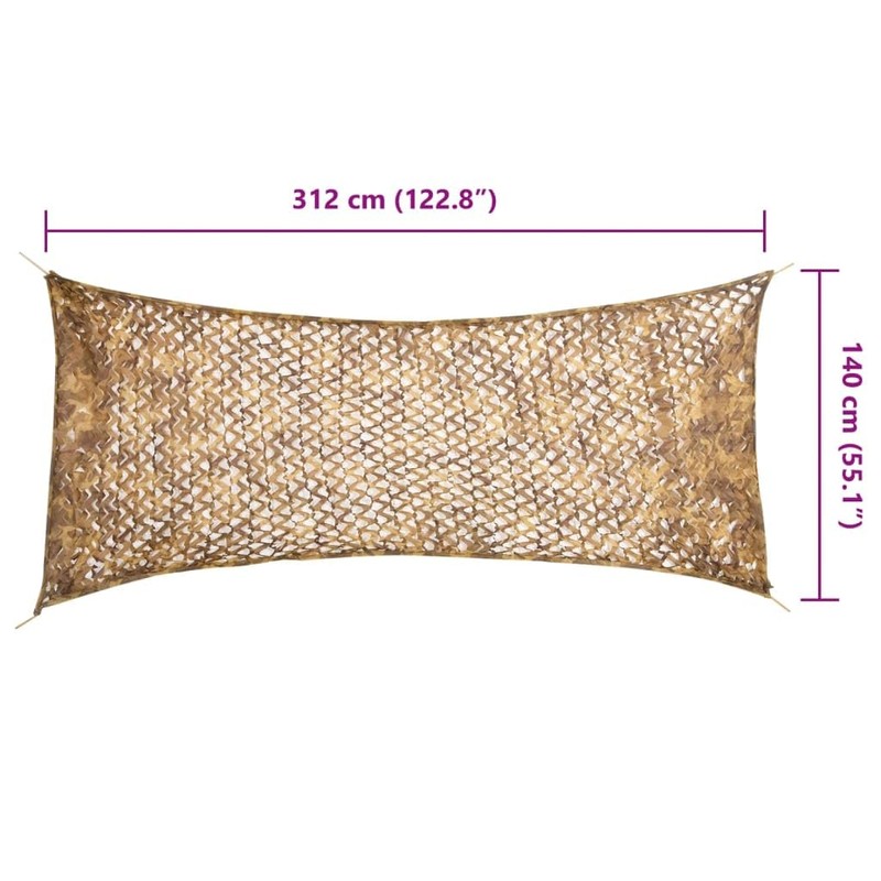 vidaXL Camouflage Net with Storage Bag 312 x 140 cm