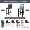 SearchI Bar Stool Covers Set of 4, Stretch Washable Barstool