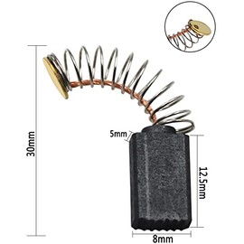 4.7 * 5 * 8mm Universal Motor Carbon Brushes For Angle Grinders Electric Tools, Pack of 10