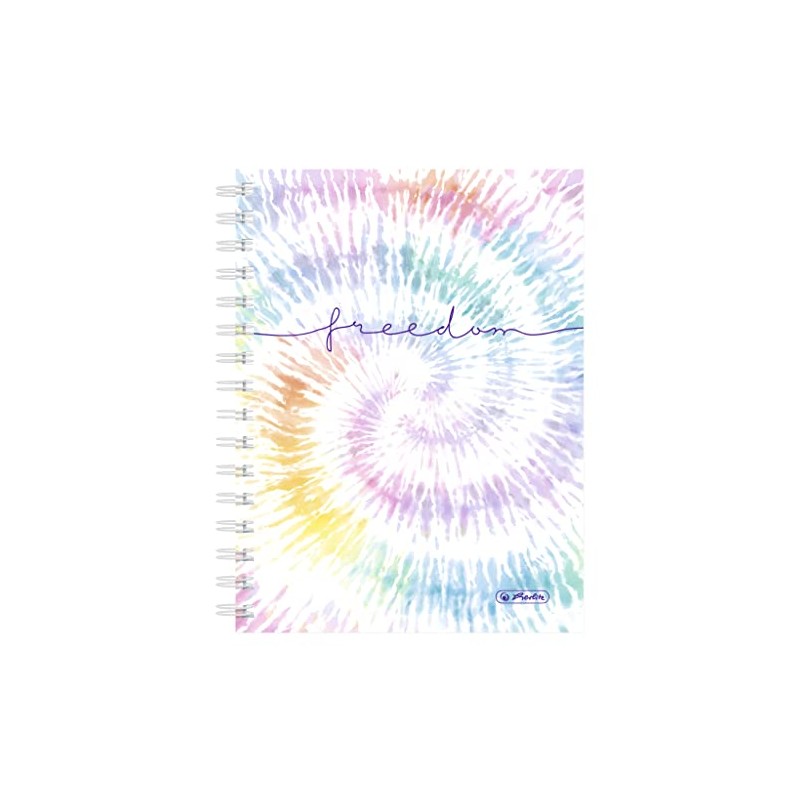 herlitz A5 Spiral Boutique Book 100 Sheets Squared New Batic