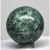 37mm 80g Rich Deep Green Quartz Carved into Sphere Polished