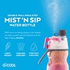 O2COOL ArcticSqueeze Insulated Mist 'N Sip Water Bottle | BPA