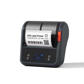 NIIMBOT Label Maker Machine, B3S Thermal Label Maker, Upgrade 75mm Thermal Label Printer, Portable Label Maker with 1Pack 70x40mm Label, Bluetooth Label Makers for Clothing, Barcode & Small Business