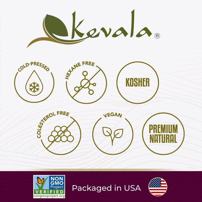 kevala Grapeseed Oil – Non-GMO Expeller Pressed Grape Seed Oil