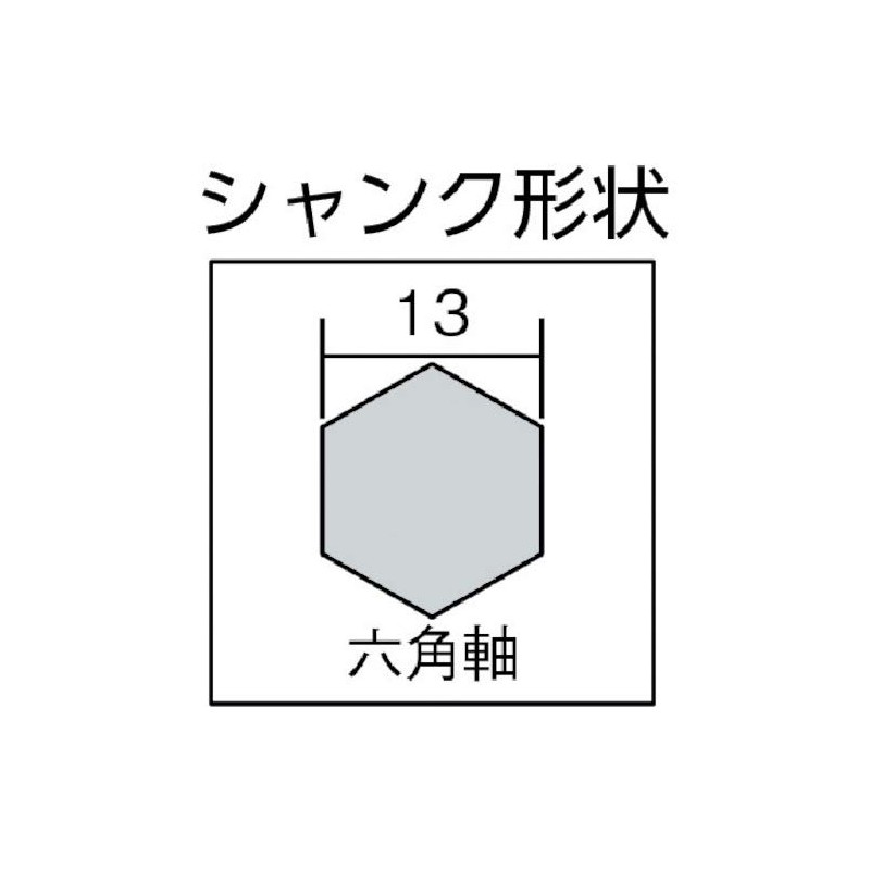 Miyanaga DLHEX143 Delta Gon Bit Hex Shaft
