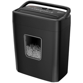 Bonsaii Paper Shredder, 8-Sheet Crosscut Shredder with 4.2 Gallon Bin Shred Credit Card/Mail/Staple/Clip for Home Office, P-4 Security Level (C261-C)