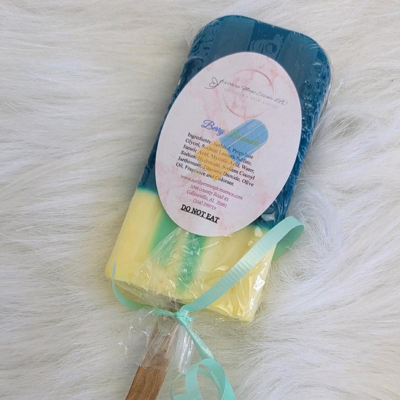 Handcrafted Novelty Popsicle Soap Body Care Cleansing - Scent: Bubble