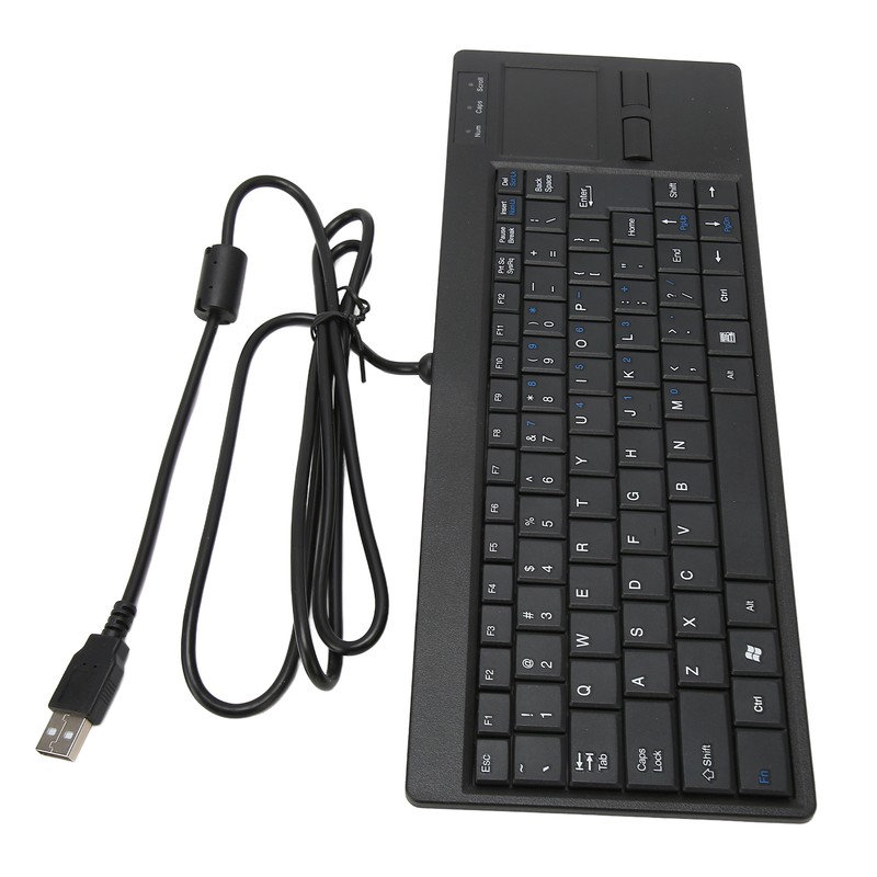Industrial Keyboard Touchpad Wired Connection X Scissor Foot Plug and
