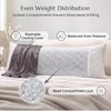 ZonLi Weighted Body Pillow 8.5 lbs, Cooling Bamboo Rayon Cover,