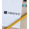 Printtoo Teacher's Stamp Absent! Self-Inking Stamp Rubber Stamp Teacher Grading