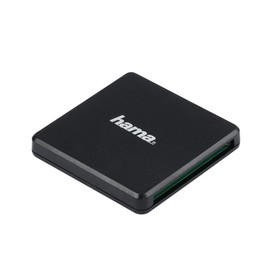 Hama Kartenleser USB 3.0 (Kartenlesegerät für SD | SDHC | SDXC | microSD | microSDHC | microSDXC | CF Speicherkarte, Card Reader mit USB Kabel für Windows PC|Mac|Notebook|Laptop|TV) schwarz