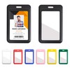 Lanyardio 1 Pack Sliding Vertical ID Badge Holder Hard Black