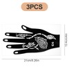 Thyonta 3PCS Hand Tattoo Stencil Indo-Nepalese Black Openwork Henna Tattoo