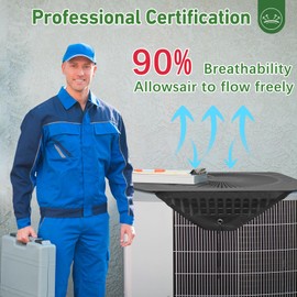 Xeeol Central Air Conditioner Covers for Outside, 36x36in Mesh AC Unit Covers Outdoor - Top Universal Defender
