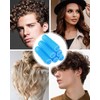 TPZORJX 37 Stück manuelle Lockenwickler, selbstklebend, für Salons, Friseurläden, Rattenschwanzkämme,