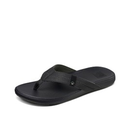 REEF Cushion Phantom 2.0 Men's Flip Flop, Ultra Soft Cushion Footbed, Black, 11