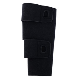 SiennaWrap Compression Leg Wrap - Design by a Lymphedema & Lipedema Therapist - Adjustable Compression Leg Wrap with Velcro - Compression Wrap for Legs - Ideal for Swelling Support - Made in USA - Seamless (Black, Small, Tall)